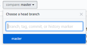 Choosing a head branch